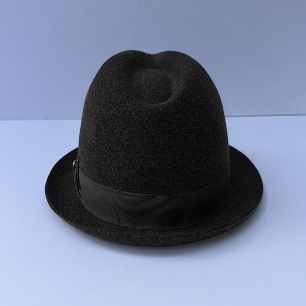 BORSALINO Grand Prix Paris 1900 Italian Vintage Fur Felt Mens Fedora Hat - Picture 4 of 13